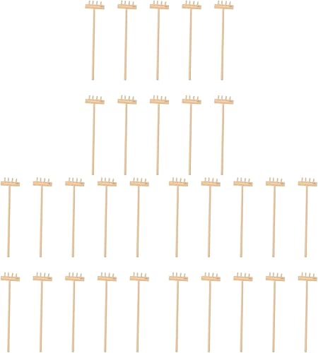 YARNOW 30 piezas Mini Zen Mini Zen Arena rastrillos de bambú Rastrillo Zen Jardín Herramienta Rastrillo Jardín Mesa