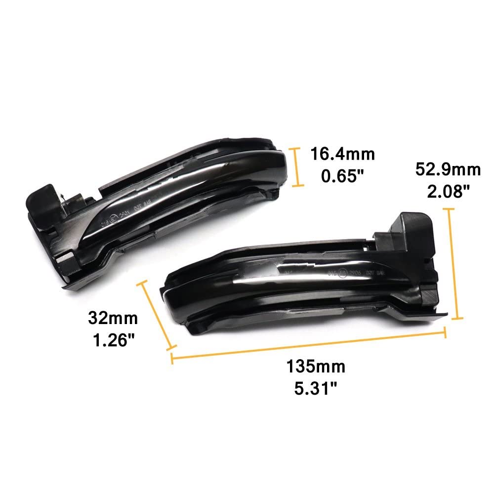 Intermitentes AutomóViles Indicadores De Dirección Dinámicos De Espejo Lateral Luz LED Intermitente Para Coche Para Ford Para Kuga CX482 Para Escape CX482 2019 2020 2021 Componentes de las luces de gi