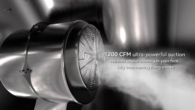 Image of 30 Inch Wall Mount Range Hood 1200 CFM, 4-Speed Wall Mount Range Hood with Touch Control & Gesture Sensing Stainless Steel Kitchen Stove Vent Hoods with 2 LED Lights Pro Series