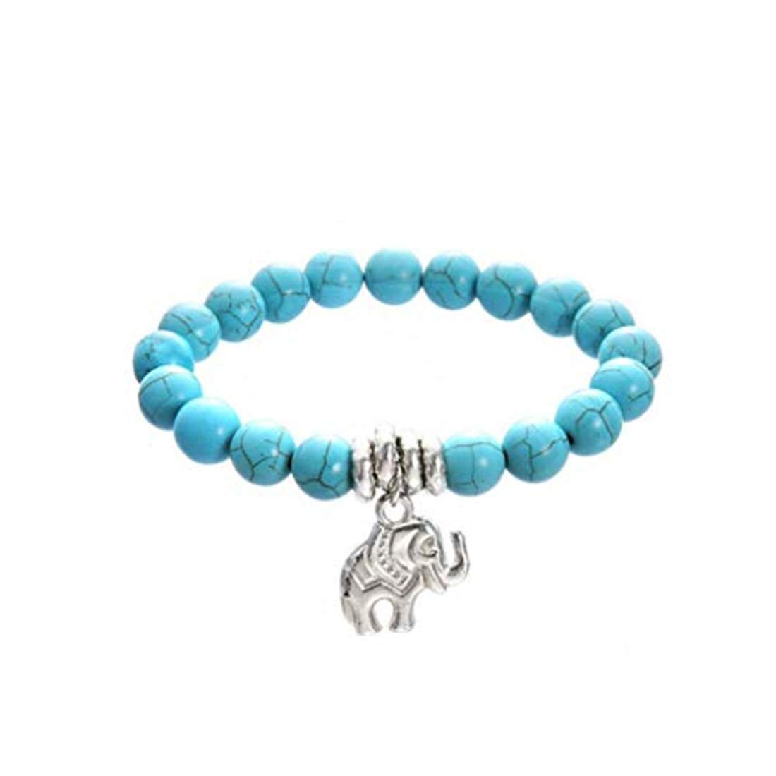 Tobillera Unisex, Tobillera, 1 Pieza para Mujer Elefante Playa Pie Cadena Sección Tobilleras Cuentas Boho Pulsera Joyería Ecológica y práctica