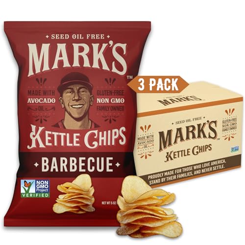 MARK’S Kettle Cooked Avocado Oil Chips BBQ 5 oz (3-pack)