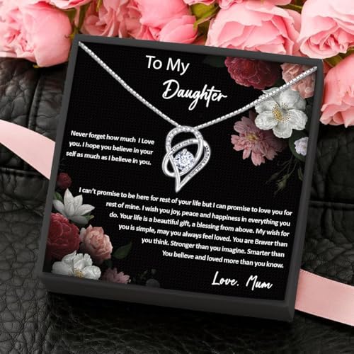 Collar de madre a hija con dedicatoria de amor eterno e inolvidable 4
