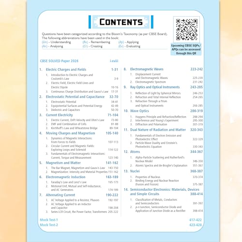 Image of PW CBSE Question & Concept Bank Class 12 Physics 2027 Chapterwise & Topicwise | NCERT Exemplar Concept Maps PYQs Mock Test 50% Competency Based Questions | Solved By Rakshak Sir