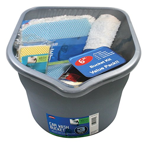 Carrand 94108Va Car Wash Bucket Kit (10-Piece) , Gray #TOP2