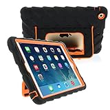 Apple iPad mini iPad mini Retina iPad mini 3 Hideaway with Stand Orange Gumdrop Cases Silicone Rugged Shock Absorbing Protective Dual Layer Cover Case
