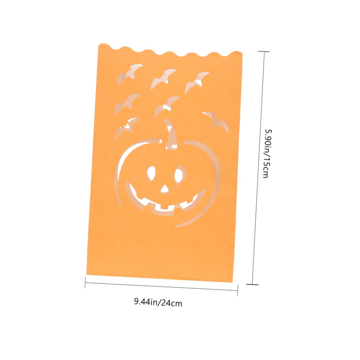 SEWOART 20Pcs Luminary Bags for Halloween Flame Resistant Candle Holders for Outdoor Parties Festivals Events Decorative Light Holders for Tealights LED Lights