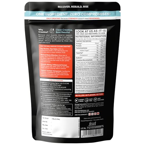 Image of AS-IT-IS Nutrition ATOM Whey Protein Choco Hazel Fusion 1kg+ AS-IT-IS Creatine 100g (Combo Pack)