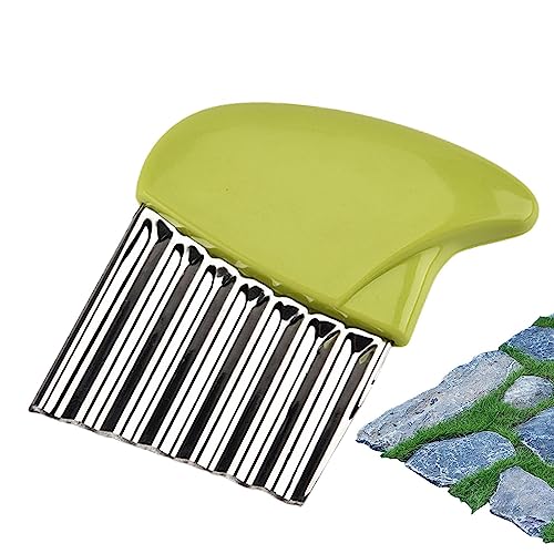 Decorhome Cepillo para malas hierbas – Dispositivo de limpieza de malas hierbas de acero inoxidable 403 para jardines delanteros, patios, jardines, balcones, huertos