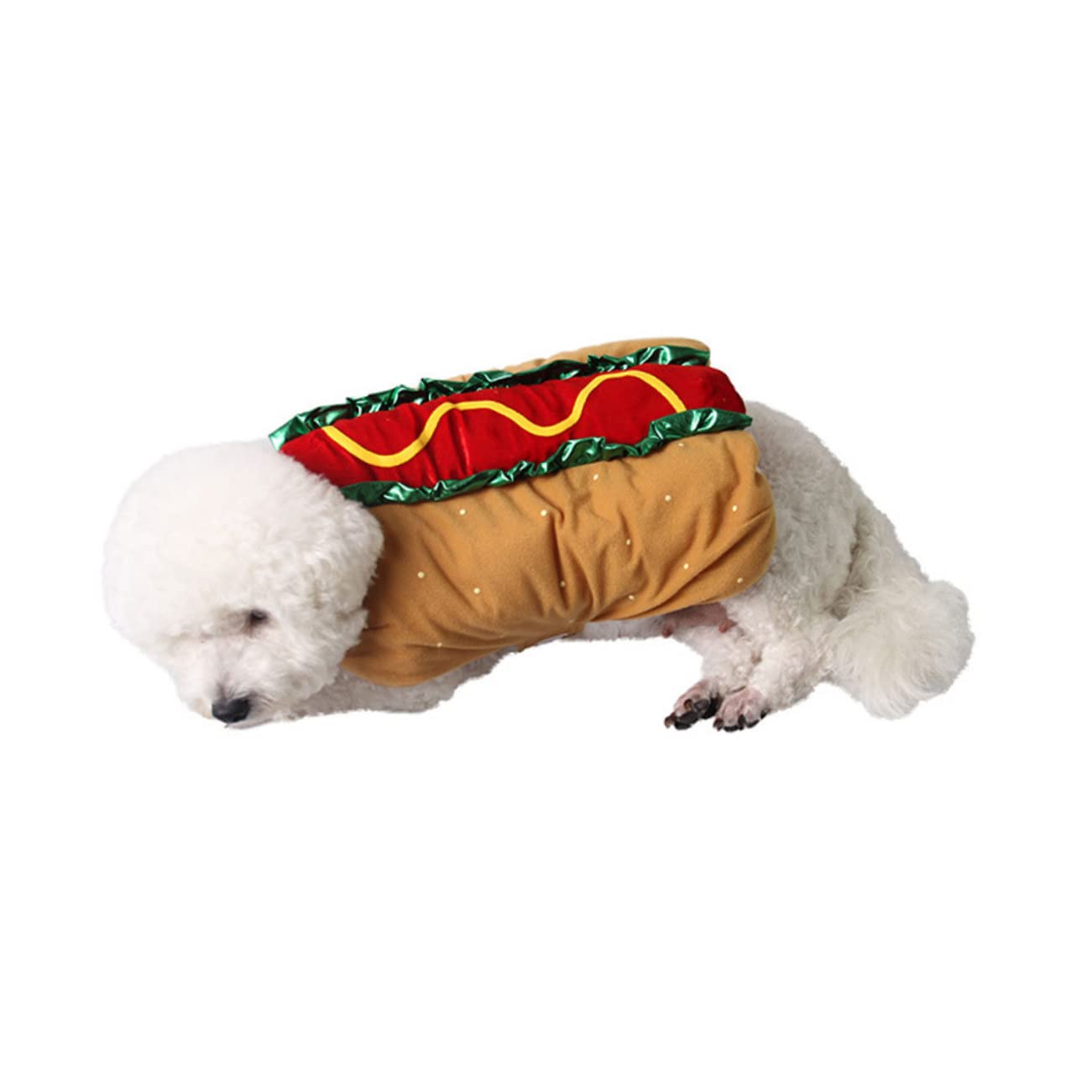 ibasenice 1pezzi Costume Natalizio per Animali Domestici Unico Indumento per Cani e Gatti Accessorio per Fotografia di Animali Domestici