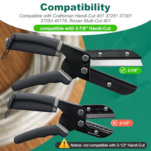 Feekoon 9 Pcs 3-7/8" Replacement Blades & Anvils, Cutting Tool Compatible with Craftsman Handi-Cut 401/37251/37301/40178, Compatible with Ronan 401 thumbnail 2