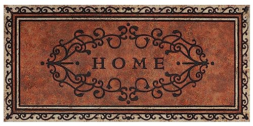 Large 47×22 Heavy Duty Welcome Mat Outdoor with Non Slip Rubber Backing Durable Outdoor Door Mat for Front Door Entrance Garage Patio High Traffic AreasHome