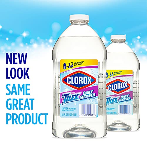Clorox Plus Tilex Daily Shower Cleaner, Refill Bottle, 64 Ounces