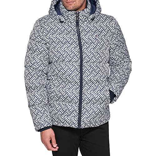 Image of Tommy Hilfiger Men's Down Alternative Hooded Puffer Jacket (Standard and Big & Tall)