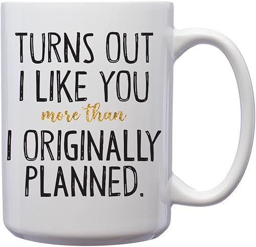 KLUBI Lindos regalos para novia o novio taza de café de 11 onzas idea de regalo divertida para el día de San Valentín marido esposa