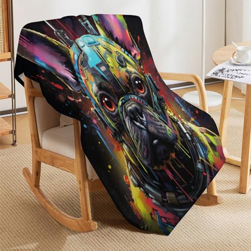 Manta de franela de 180x200 cm mullida con patrón 3D para cama y sofá toda estación 5