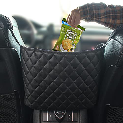 BYGD Sac de rangement pour siège de voiture, Organiseur Dossier de siège voiture， sac à main organisateur de voiture grande capacité pour sac à main et petits articles de poche