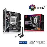 ASUS ROG Strix B850-I Gaming WiFi AMD Mini-ITX motherboard, 10+2+1 power stages, DDR5 slots, two M.2 slots, PCIe 5.0, WiFi 7, USB 20Gbps Type-C, and Aura Sync RGB - 2