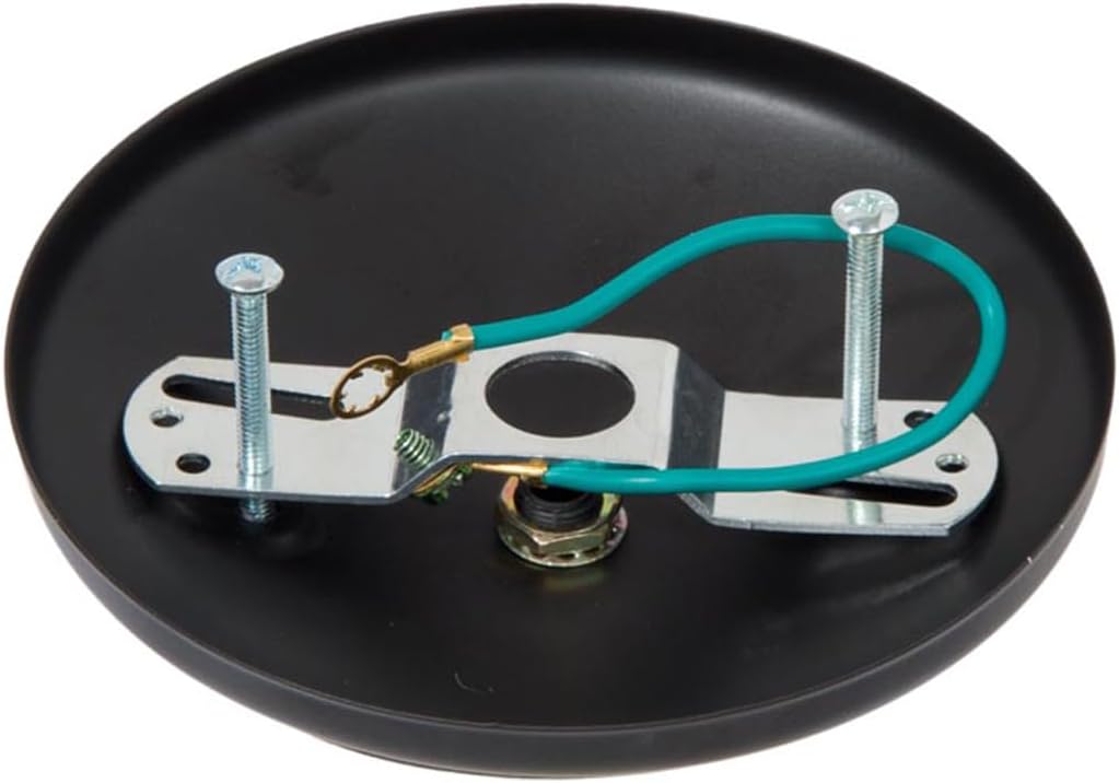 B&P Lamp® Modern Ceiling Light Canopy Plate Kit (Black)