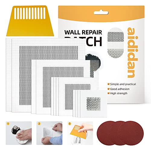 Drywall Patch Kit,12 Pcs Aluminum Drywall Repair Kit for Holes