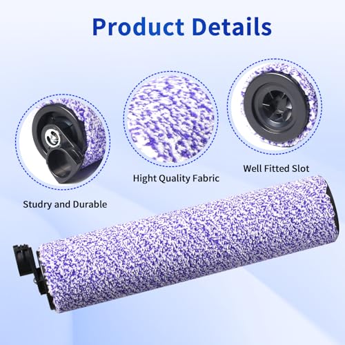 Image of 9 Pack Replacement Roller Brush and Foam Filters Kit Compatible with Shark WD101,AW302,WD201, WD161 WD261 AW261 Hydrovac XL 3-in-1 Vacuum Cleaner, Cordless Pro XL Vacuum Accessories
