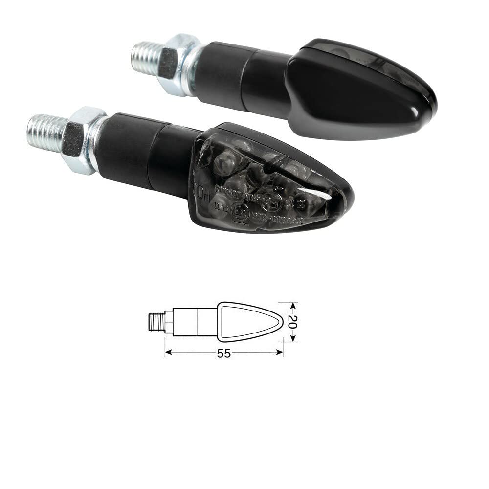 Kompatibel mit Triumph Street Triple R 675 Nummernschild-Kit für Motorräder + 2 LED-Pfeile + Licht Lizenz + Katarif + SUPP CATARIF.
