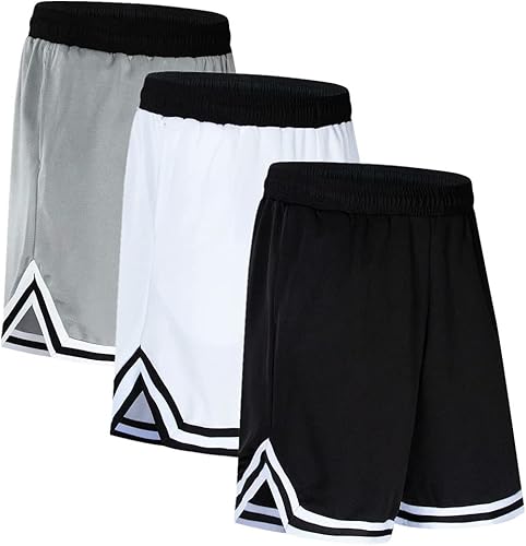 OPALOS Paquete de 23 pantalones cortos deportivos activos para hombre pantalones cortos de baloncesto con bolsillos