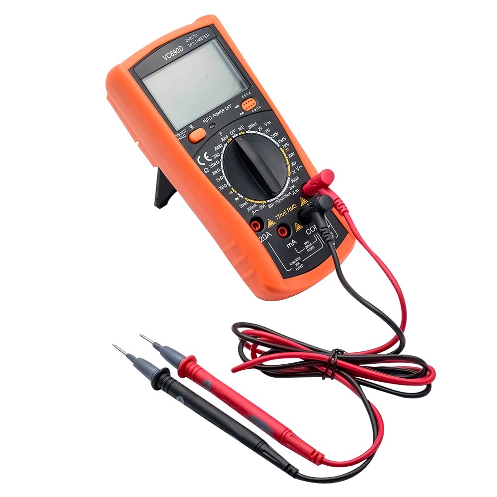 LCD Digital Multimeter Voltmeter Amperemeter Ohmmeter AC DC Strom Spannungsprüfer Meter misst Widerstand, Diode, Transister, Frequenz, Kapazität und Kontinuität