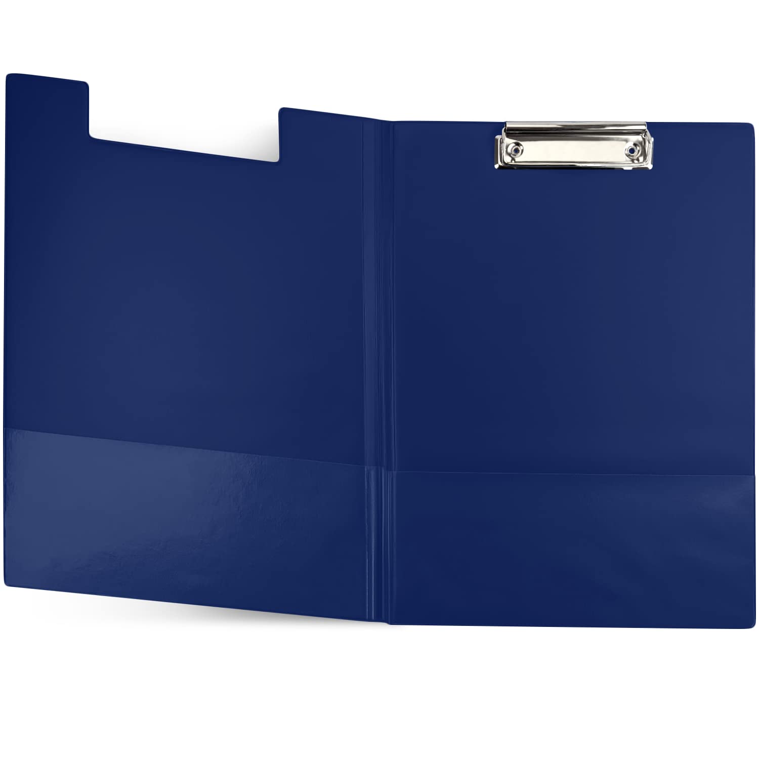 Netuno 1 x Clipboard Folder A4 with Clip Dark Blue Clipboard DIN A4 with Lid Writing Board with Metal Clip Hard Plate Plastic Writing Case Writing Pad Clipboard DIN A4 Document Holder — image 1