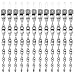 Besmon Woodpecker Bird Scare Devices，Reflective Scare Rods Control Device to Keep Birds Away From Patio Pool（Christmas Reflective Strip Hanging Home as Decoration）(12 Pack)