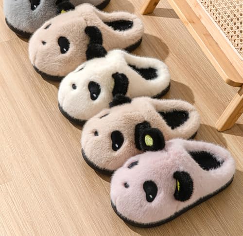 Panda Animal Slippers Women's Winter Slippers Fuzzy Cartoon Soft Plush Home Winter Indoor Outdoor House Shoes Non-slip2