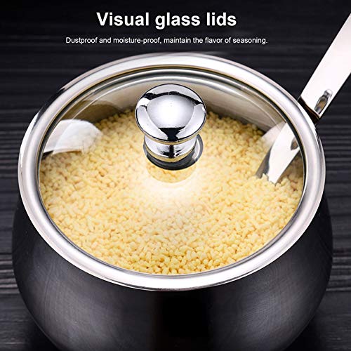 Kruidenpot, visuele glazen deksels Kruiderijfles Duurzaam en anti-oxidatie voor thuiskeuken Home - Afbeelding 8