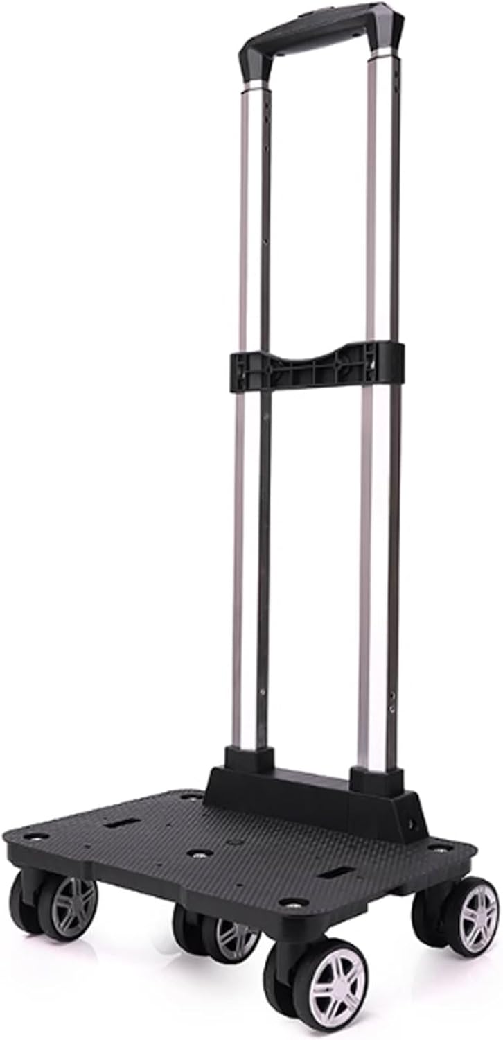 Folding Shopping Trolley Cart, Portable Luggage Hand Truck for Grocery and Travel, Compact and Convenient Design