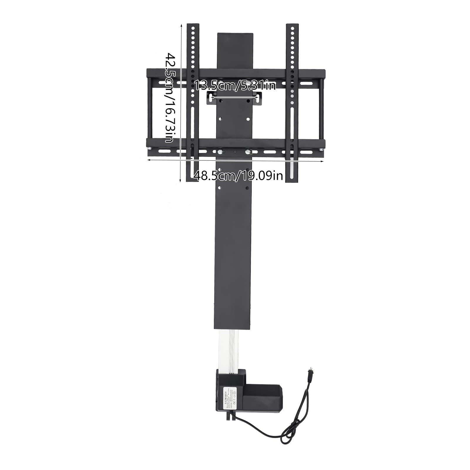 Elevador de TV eléctrico con mando a distancia, soporte de TV totalmente móvil, montado en la pared, resistente y duradero, fuerte capacidad de carga, fácil de limpiar, adecuado para el hogar, salón