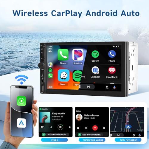 Radio Carplay y Android Auto 7" Pantalla Táctil HD miniatura 2