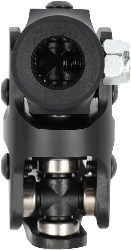 cciyu 5/8 36 Spline - 3/4 DD Steering Joints Double Black Universal U-Joint Shaft 143mm