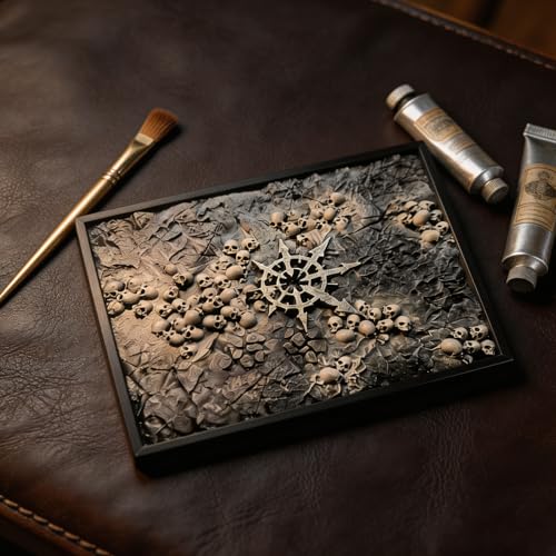 Image of 2 Pcs Dry Brush Palette, Texture Palette for Miniature Painting & Model Kits, Texture Pallete Tool(Alternative to Wet Palette) (7.87 inchx5.9 inch)