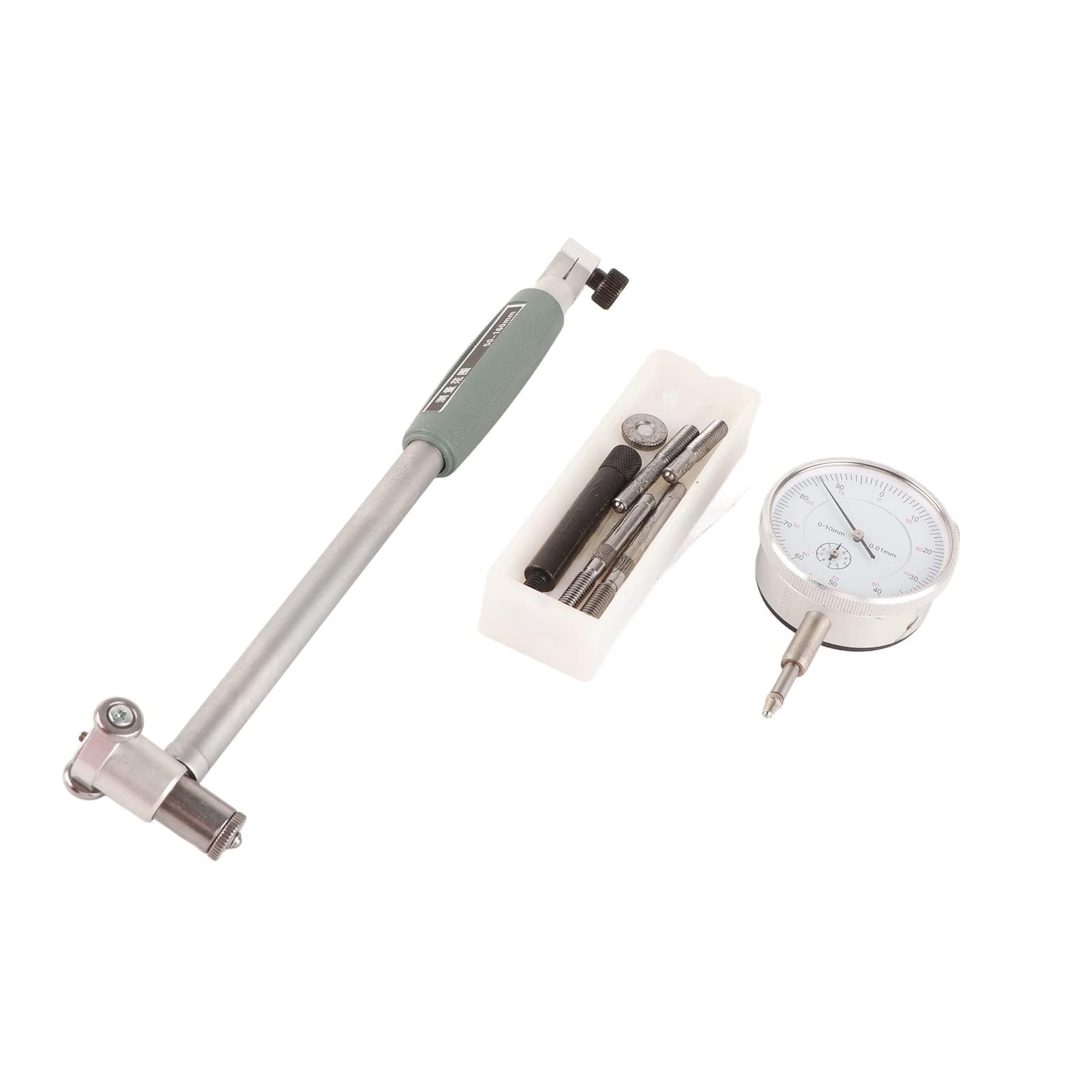 Calibro a Lancetta per Misurazione Fori Interni di Cilindri Motori da 50 a 160 mm con Precisione 0.01 mm Kit di Misurazione Completo