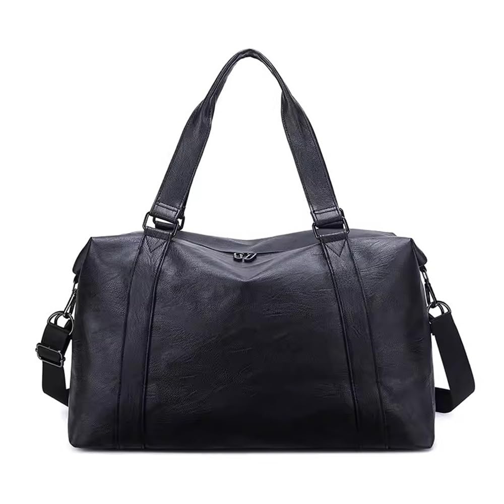 Borsa Sportiva Borsa da Palestra in Pelle PU con Bagaglio a Mano per Uomo e Donna(50x20x32cm)