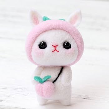 ☆様　うさぎ　羊毛フェルトお手手付き ☆様 うさぎ羊毛フェルトお手手付き