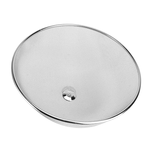 Cabilock 1 Pc Cubierta De Comida Plegable Cubierta De Malla para Alimentos Tapa De Microondas Malla Alimentaria Cesta De Picnic Cubiertas De La Placa De Microondas Campana De Cristal Silver