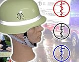 2X Feuerwehr Helmaufkleber Aufkleber Helmkennzeichnung Äskulapstab LFV Bayern (Blau)
