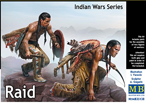 PLASTIC MODEL BUILDING KIT INDIAN WARS SERIES RAID 1/35 MASTER BOX 35138 + Gift