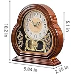 Vintage Pendulum Mantel Clock