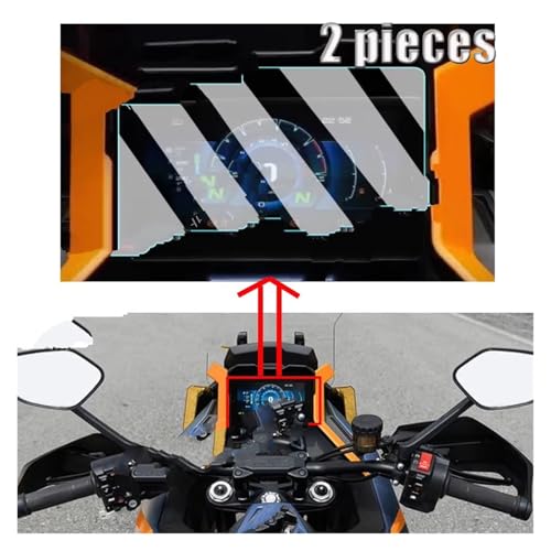 Tableau de bord protector d'écran ZONTES 703F anti-rayures 2pc - 2