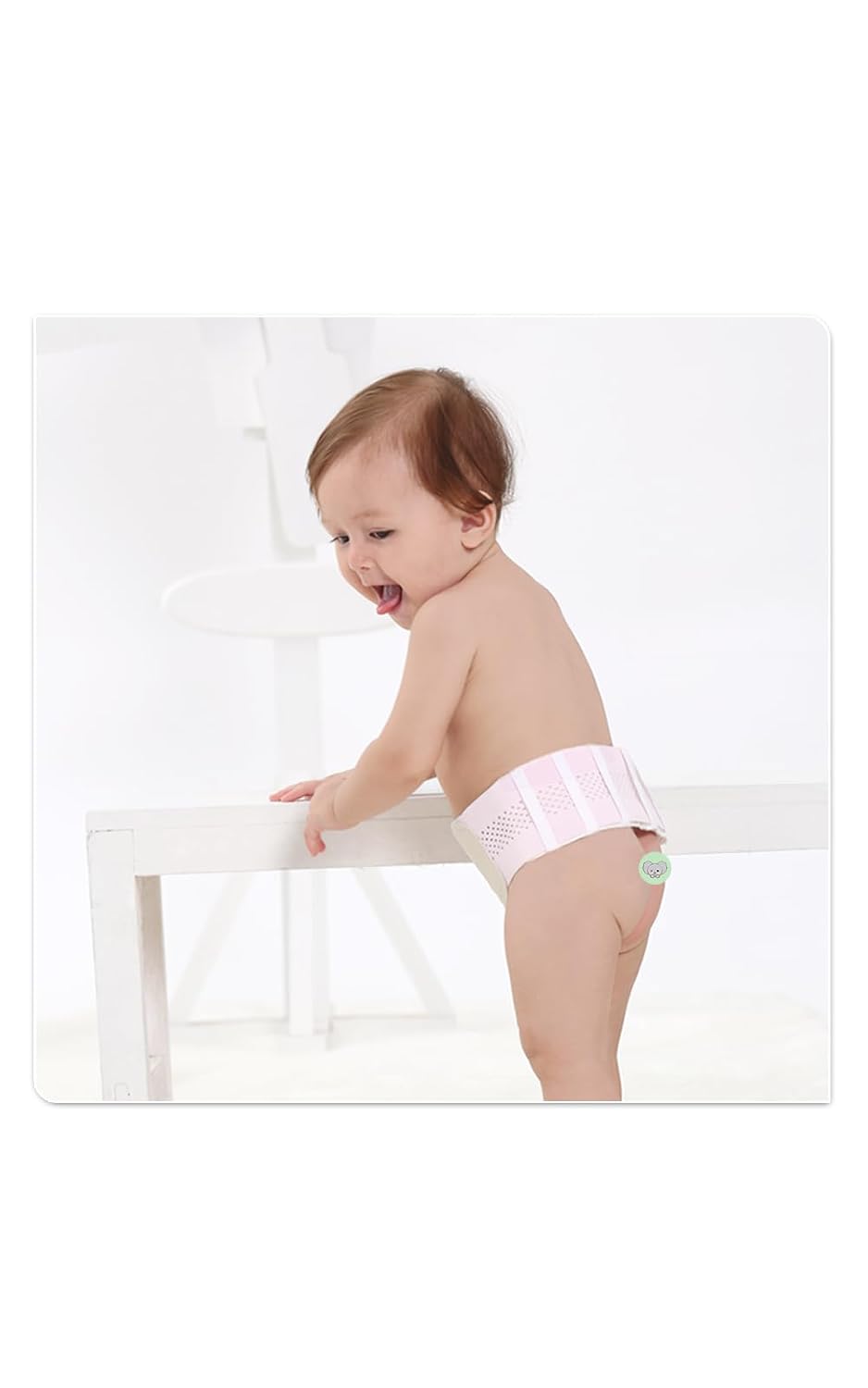 Patented Baby Umbilical Hernia Belt – Adjustable Soft & Breathable Belly Button Truss for Newborns & Infants (15-18.5 inch / 37.5-48cm)