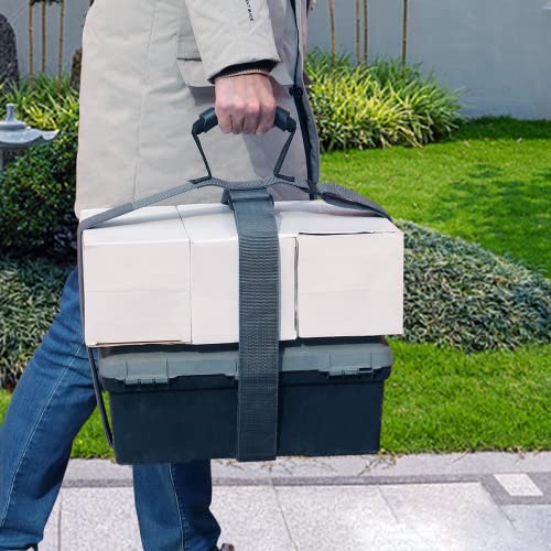 Heavy Duty Cross Luggage Lashing Strap Holder For Bulky Item With Handle Xl Tie Down Adjustable Strap Cinches Tight For A Secure Hold Max Load For 154 Lbs Ideal Cross Belt For Bulky Items (Gray) #TOP6