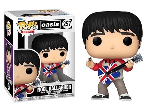 Funko Oasis + Pop Protector: Pop! Rocks Vinyl Figure (Gift Set Bundled with ToyBop Brand Box Protector Collector Case) (Noel Gallagher with Flag Guitar #257/57764)