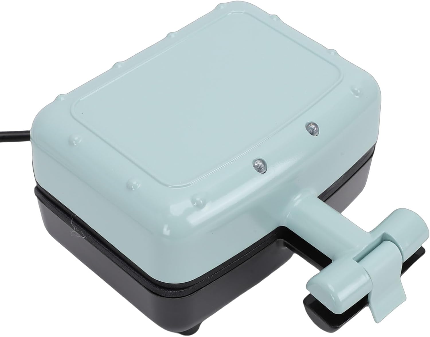 Brrnoo Mini Sandwich Maker, Double Sided Non Stick Omelet Panini Press with Cool Touch Handle, for Quick Breakfast Cooking in Dorms Apartments (US Plug 110V)