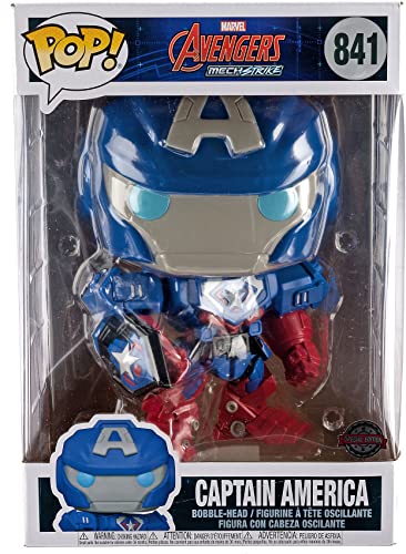 Figurine Funko Pop Jumbo Marvel Mech Strike Captain America - vue 6