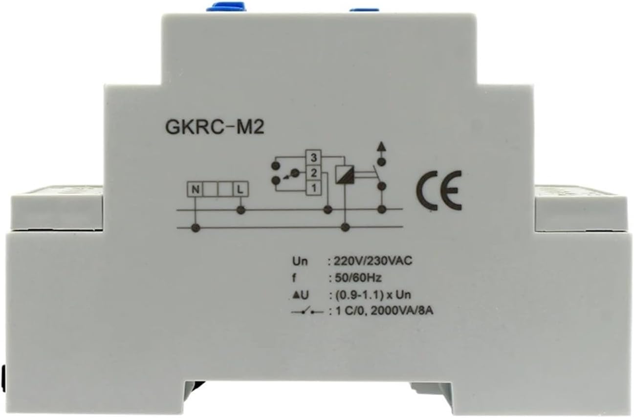 Triple Phase Voltage Monitoring Relay Protector 220VAC 8A 3P Over Under Voltage Phase Failure Relay Device Reset Time 0.1s-1s